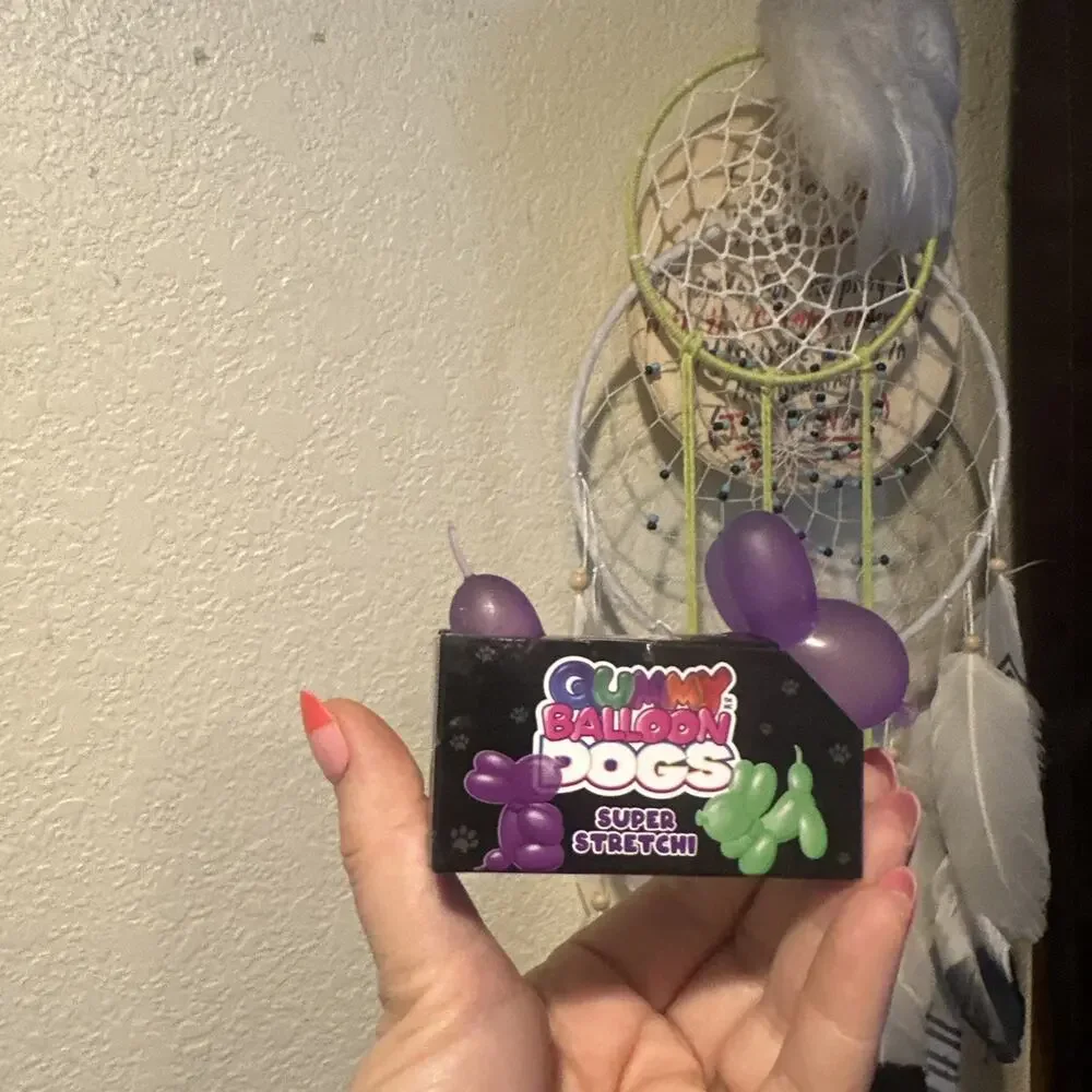 New Gummy Balloon Dogs Super Stretchy Toy 2025 Tik Tok Viral Purple!